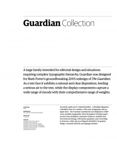 The Guardian Typo Tipografía tipo Egipcia